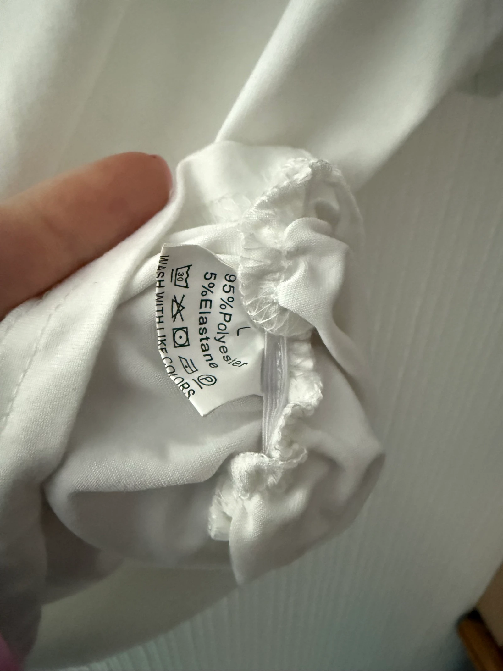 Witte overlaytrui – Maat L – Zeer goede staat – photo 4